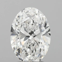 2.00ct Oval Lab Grown Diamond (Colour D, Clarity VVS2, IGI Certified)