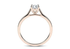 Isabella - Oval - Natural Diamond Solitaire Engagement Ring