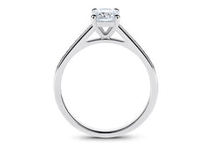Mia - Radiant - Labgrown Diamond, Diamond Band Engagement Ring