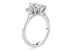 Angela - Marquise - Natural Diamond Trilogy Engagement Ring