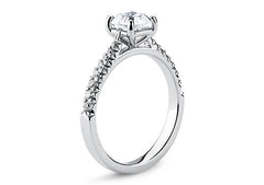 Bella - Asscher - Natural Diamond, Diamond Band Engagement Ring