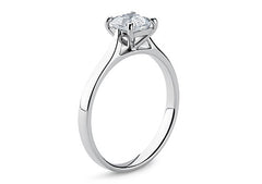 Isabella - Asscher - Natural Diamond Solitaire Engagement Ring