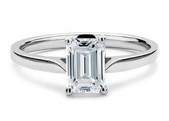 Isabella - Emerald - Natural Diamond Solitaire Engagement Ring