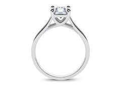 Bianca - Princess - Natural Diamond Solitaire Engagement Ring