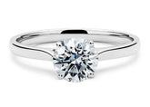 Isabella - Round - Natural Diamond Solitaire Engagement Ring