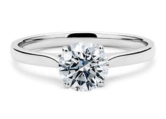 Isabella - Round - Natural Diamond Solitaire Engagement Ring