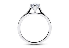 Isabella - Marquise - Natural Diamond Solitaire Engagement Ring