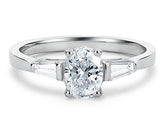 Maria - Oval - Labgrown Diamond Trilogy Engagement Ring