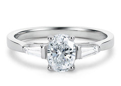 Maria - Oval - Labgrown Diamond Trilogy Engagement Ring