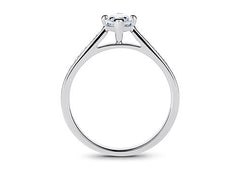 Mia - Marquise - Natural Diamond, Diamond Band Engagement Ring