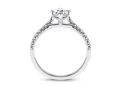 Bella - Marquise - Labgrown Diamond, Diamond Band Engagement Ring