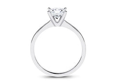 Lucia - Princess - Natural Diamond Solitaire Engagement Ring