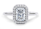 Daniella - Radiant - Labgrown Diamond Halo Engagement Ring