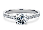 Mia - Round - Labgrown Diamond, Diamond Band Engagement Ring