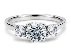 Angela - Round - Labgrown Diamond Trilogy Engagement Ring