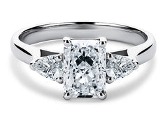 Rosina - Radiant - Natural Diamond Trilogy Engagement Ring