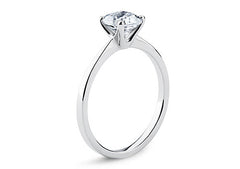Lucia - Cushion - Natural Diamond Solitaire Engagement Ring