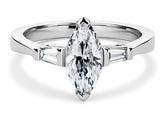 Maria - Marquise - Labgrown Diamond Trilogy Engagement Ring