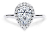 Daniella - Pear - Labgrown Diamond Halo Engagement Ring