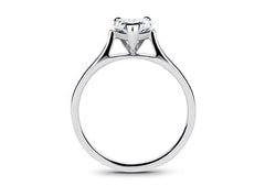 Isabella - Heart - Natural Diamond Solitaire Engagement Ring