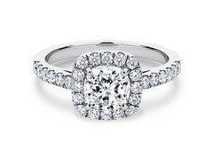 Jianna - Cushion - Labgrown Diamond Halo Engagement Ring