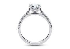 Bella - Round - Labgrown Diamond, Diamond Band Engagement Ring