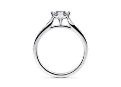 Angelina - Marquise - Natural Diamond, Diamond Band Engagement Ring