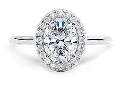 Daniella - Oval - Natural - Diamond Halo Engagement Ring