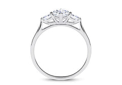 Rosina - Marquise - Natural Diamond Trilogy Engagement Ring