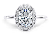 Daniella - Oval - Labgrown - Diamond Halo Engagement Ring