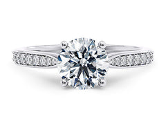 Angelina - Round - Labgrown Diamond, Diamond Band Engagement Ring