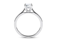 Isabella - Emerald - Natural Diamond Solitaire Engagement Ring