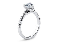 Bella - Heart - Labgrown Diamond, Diamond Band Engagement Ring