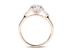 Maria - Round - Labgrown Diamond Trilogy Engagement Ring