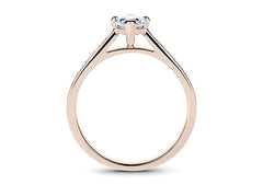 Mia - Marquise - Natural Diamond, Diamond Band Engagement Ring