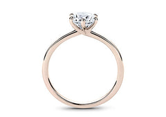 Alessia - Round - Natural Diamond Solitaire Engagement Ring