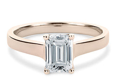 Bianca - Emerald - Labgrown Diamond Solitaire Engagement Ring