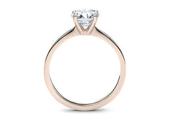 Lucia - Round - Natural Diamond Solitaire Engagement Ring