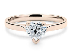 Isabella - Heart - Natural Diamond Solitaire Engagement Ring