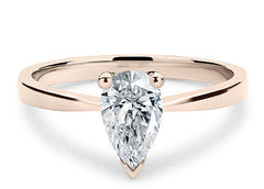 Lucia - Pear - Labgrown Diamond Solitaire Engagement Ring