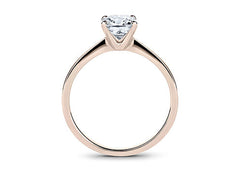 Lucia - Cushion - Natural Diamond Solitaire Engagement Ring