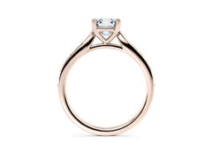 Angelina - Asscher - Labgrown Diamond, Diamond Band Engagement Ring