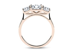 Angela - Princess - Labgrown Diamond Trilogy Engagement Ring