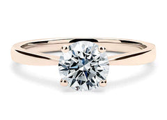 Lucia - Round - Natural Diamond Solitaire Engagement Ring