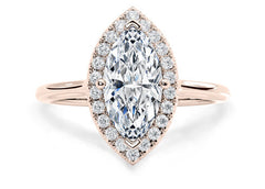 Daniella - Marquise - Labgrown Diamond Halo Engagement Ring