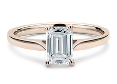 Isabella - Emerald - Labgrown Diamond Solitaire Engagement Ring