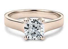 Bianca - Cushion - Natural Diamond Solitaire Engagement Ring