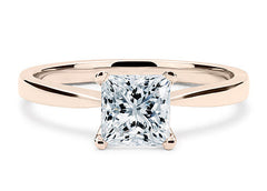 Lucia - Princess - Labgrown Diamond Solitaire Engagement Ring