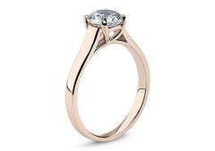 Bianca - Round - Natural Diamond Solitaire Engagement Ring