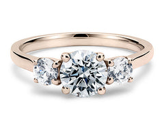 Angela - Round - Labgrown Diamond Trilogy Engagement Ring